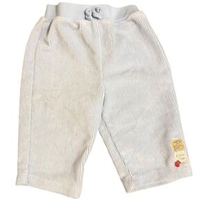 Y2K vintage classic Pooh Disney blue boy corduroy sweat pants elastic 3 months
